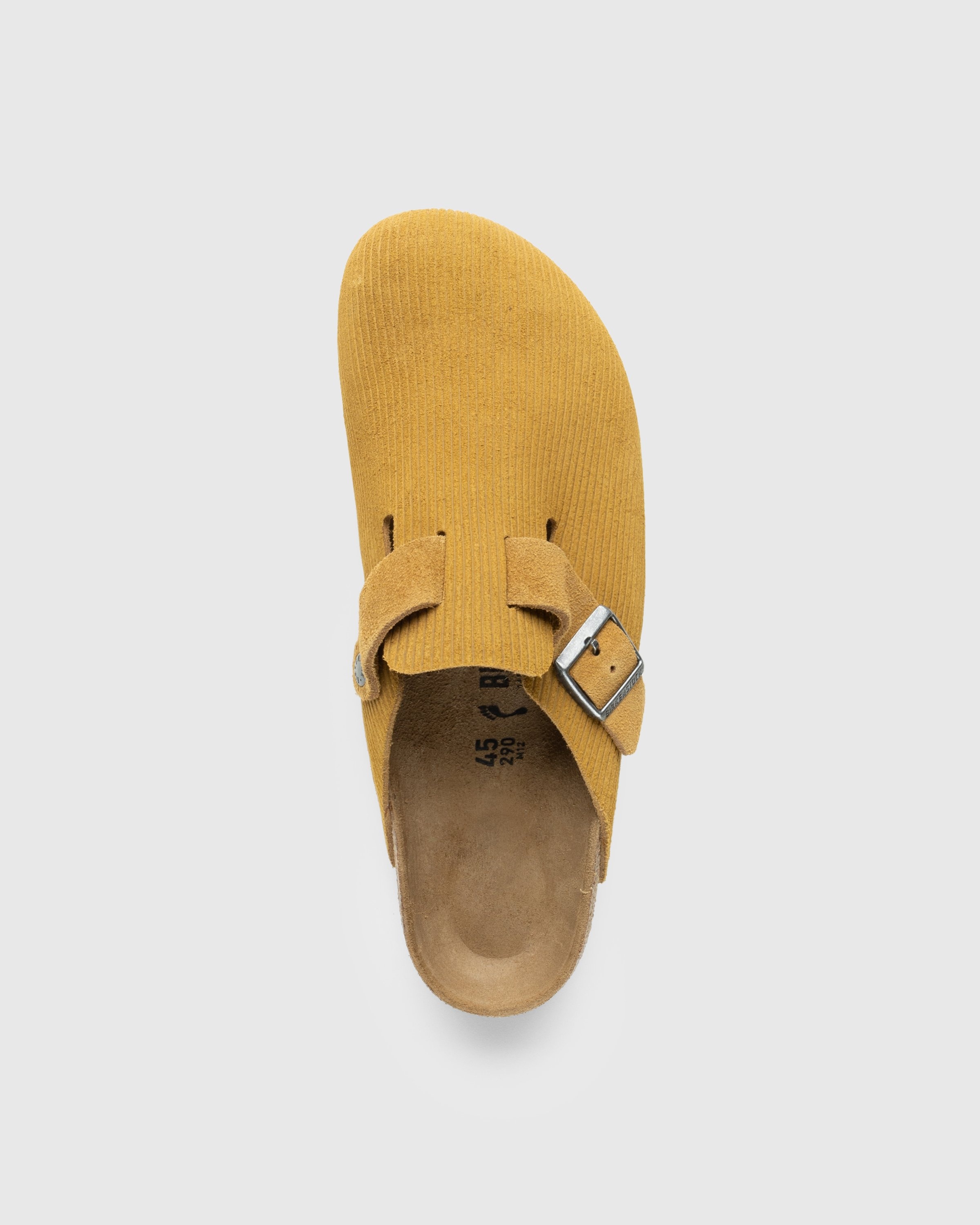 Birkenstock Boston Suede Leather Corduroy Cork Brown
